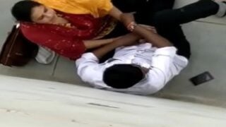 Housewife aunty outdoor public place blowjob seikiral