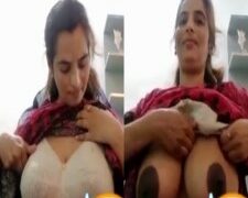 Madhu aunty 46size mega boobs video call