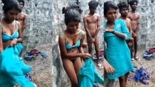 Pollachi 19yr teen pen outdoor threesome ool capture