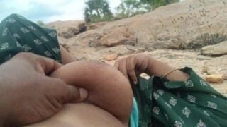 Gingee local ponnu outdoor natural place sex