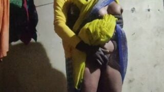 Pollachi gramathu athai saree thuki matter adithen