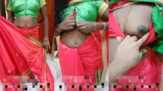 Kallakuruchi gramathu athai saree kattumpothu mulai killinen