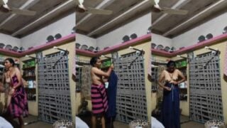 Kazhugumalai gramathu mature grandma dress change mms