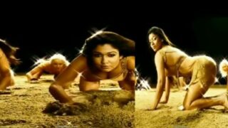 Nayanthara hot doggy dance panum scene