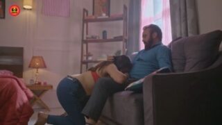 Engaged girl having sex with mature man in xxx movie