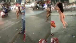 Crazy rich bitch aunty nude public walking pokiral