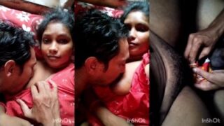 Gramathu aththai mulai sappikondu missionary fuck