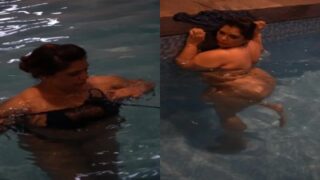 Meenambakkam aunty luxury swimming pool nude bath seigiral