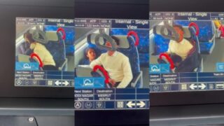 Metro train college lovers public unseen sex viral CCTV