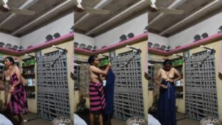 Kazhugumalai gramathu mature grandma dress change mms